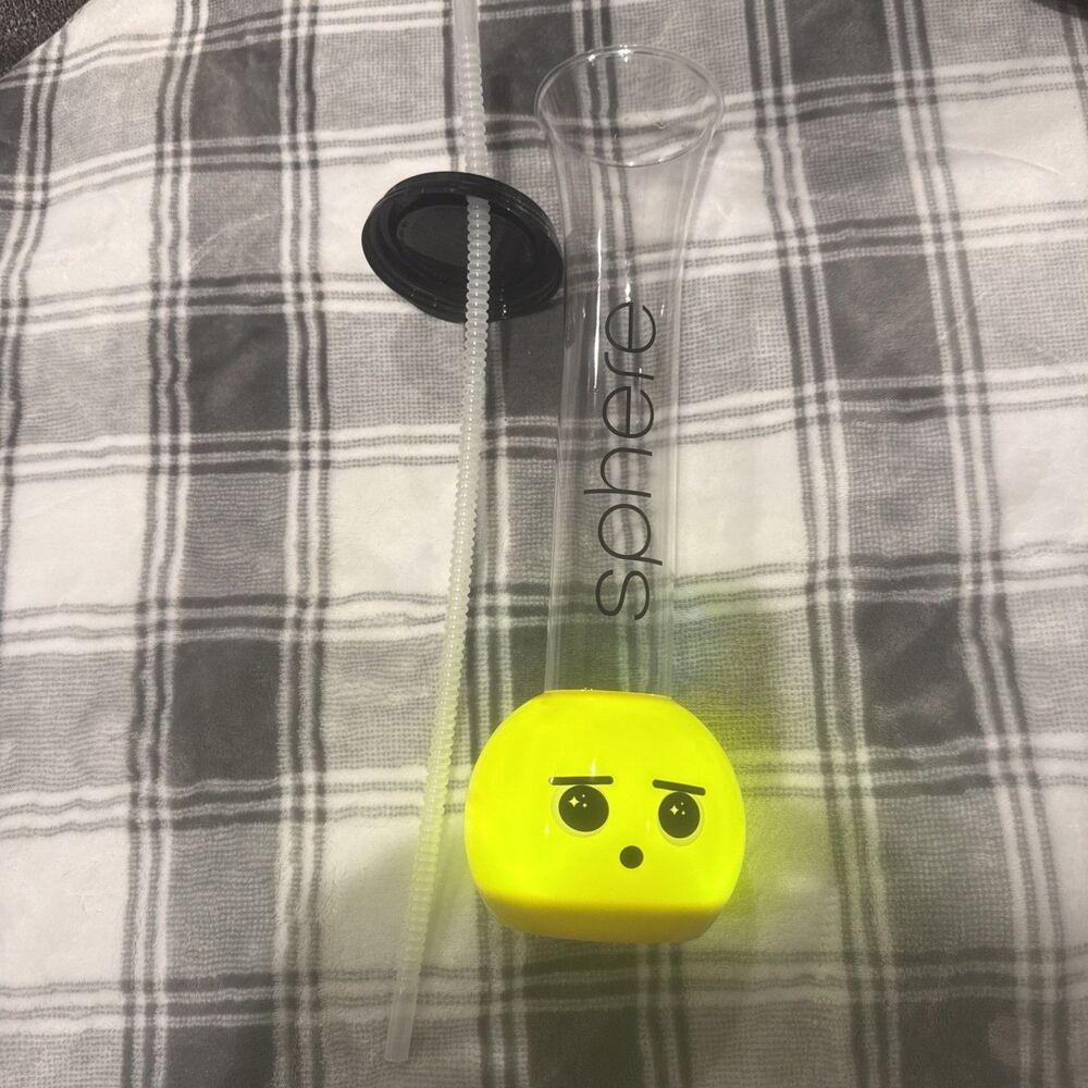 The Sphere, Las Vegas Whirley DrinkWorks Yellow Emoji Plastic Souvenir Cup, 14in